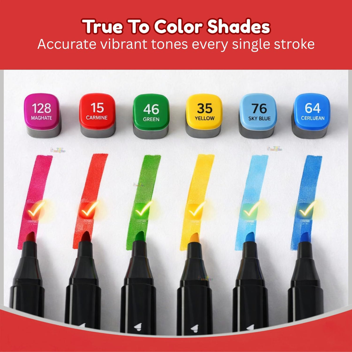 Toy Imagine 24 Dual Tip Art Markers Sketch Pens for Kids Adults Artists