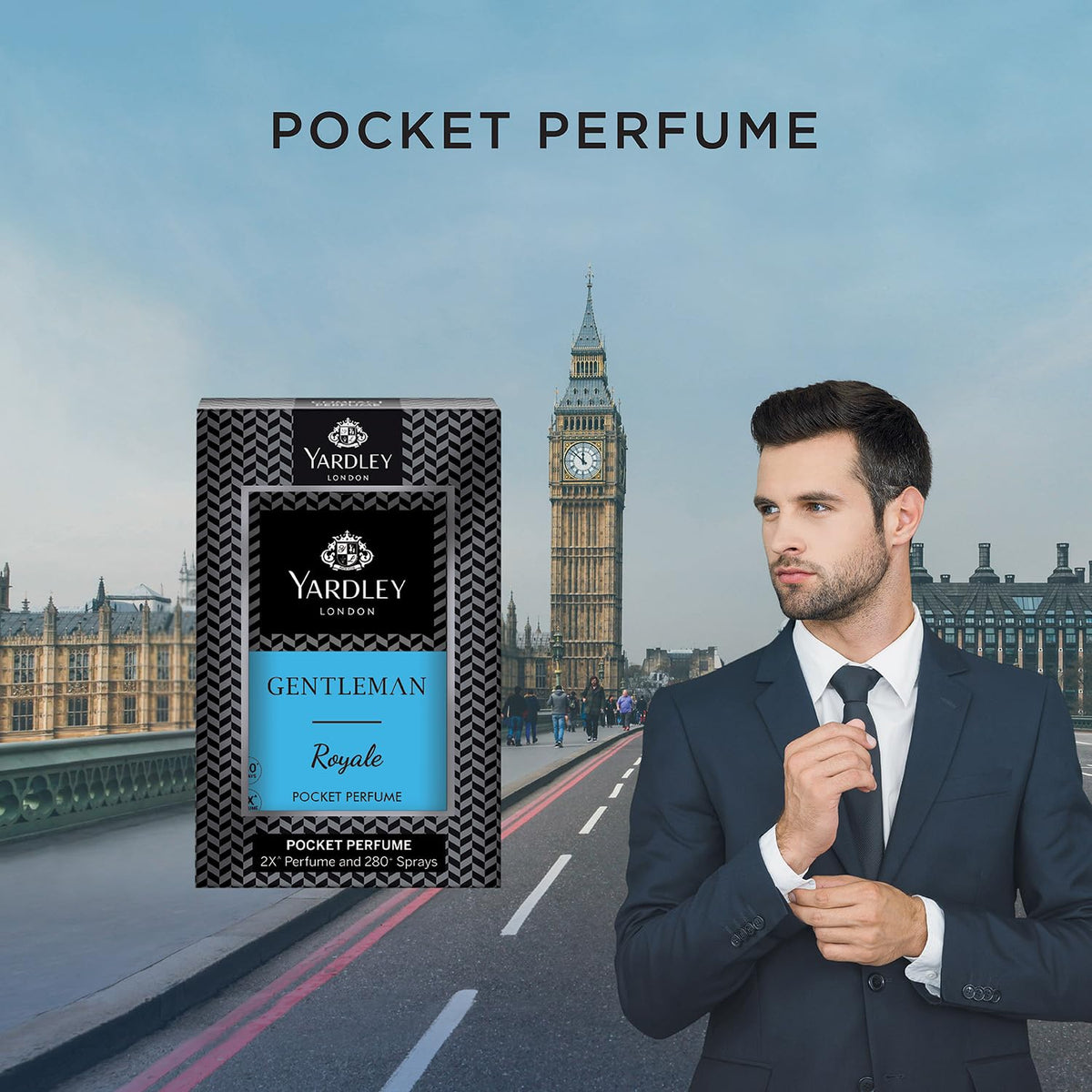 Yardley London Gentleman Royale Compact Perfume for Men, 18ml