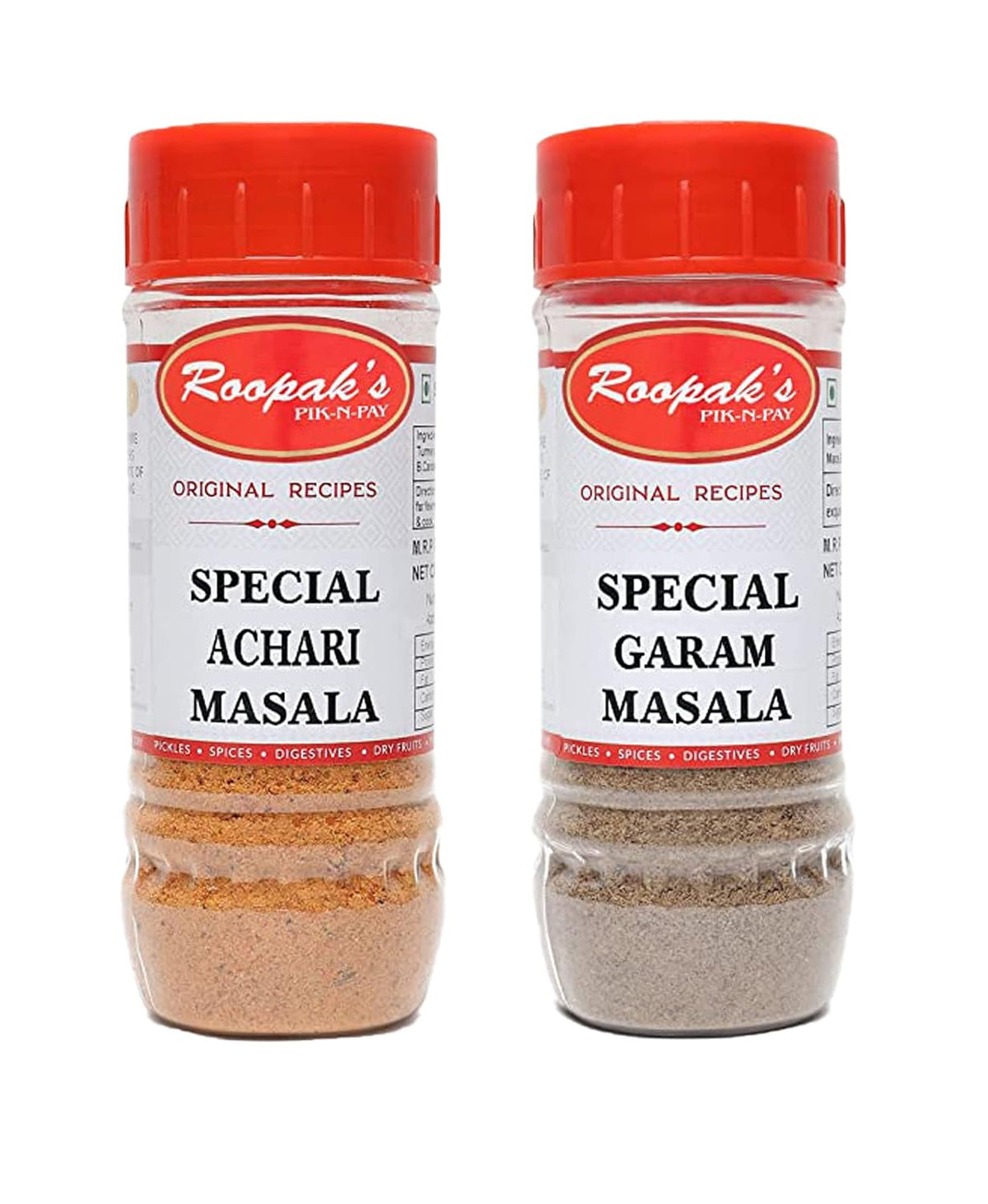 ROOPAK'S PIK-N-PAY'S - Combo Pack Of Special Achari Masala + Special Garam Masala (Pack Of 2, 100Gm Each)
