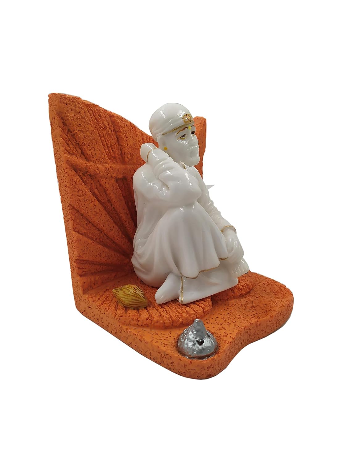 SHINDE EXPORTS sai Baba Marble Statue/saibaba Statue Big Size/shirdi saibaba Idol Marble 4.5 inches