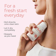Nua Deodorant Roll-On (Rose & Raspberry) | Skin-safe | Protects Skin Barrier | Prevents Odour | No Aluminium No Pthalates | 50 ml