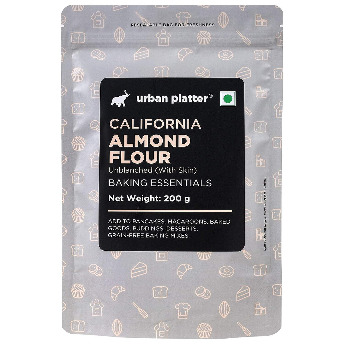 Urban Platter Natural Almond Flour, 200 g