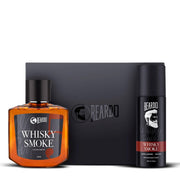 BEARDO Whisky Smoke Perfume Giftset for Men | Eau De Parfum 100ml + Body Spray 120ml | Spicy, Woody - Oudh | Long Lasting Perfume | Date night fragrance | Gift for Men | Husband | Boyfriend