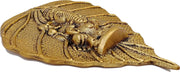 KridayKraft Metal Pan Patta Ganesh Decorative Wall Hanging Showpiece Figurine Gold