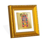DIVINITI Guruvayurappan Gold Plated Wall Photo Frame, Table Décor| DG Frame 101 Size 1A and 24K Gold Plated Foil| Religious Photo Frame Idol For Pooja, Gifts Items (10 CM X 10 CM)