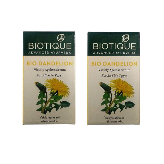 BIOTIQUE BIO DANDELION VISIBLY AGELESS SERUM 40ML