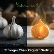 IndianJadiBooti Kashmiri Lehsun (250 grams pack) | Fresh & Natural, Premium Single Clove Snow Mountain Garlic | Allium Sativum for Cardiovascular Support, Immune Resilience & Culinary Warmth