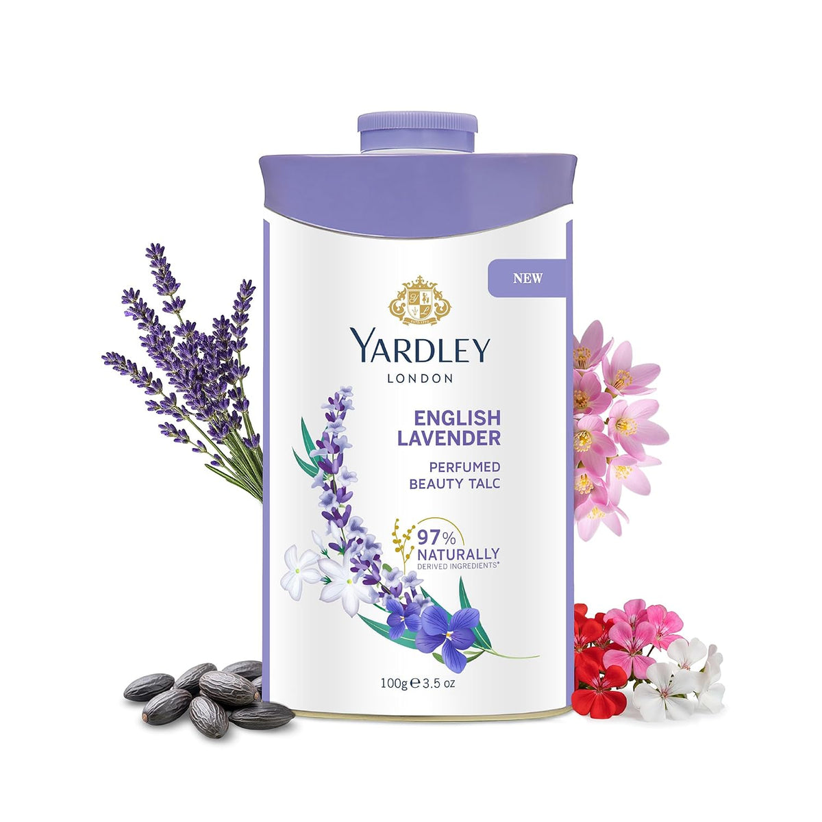 Yardley London English Lavender Perfumed Beauty Talc For Fragrant Glow|100g