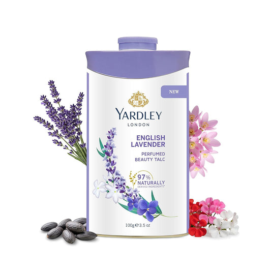 Yardley London English Lavender Perfumed Beauty Talc For Fragrant Glow|100g