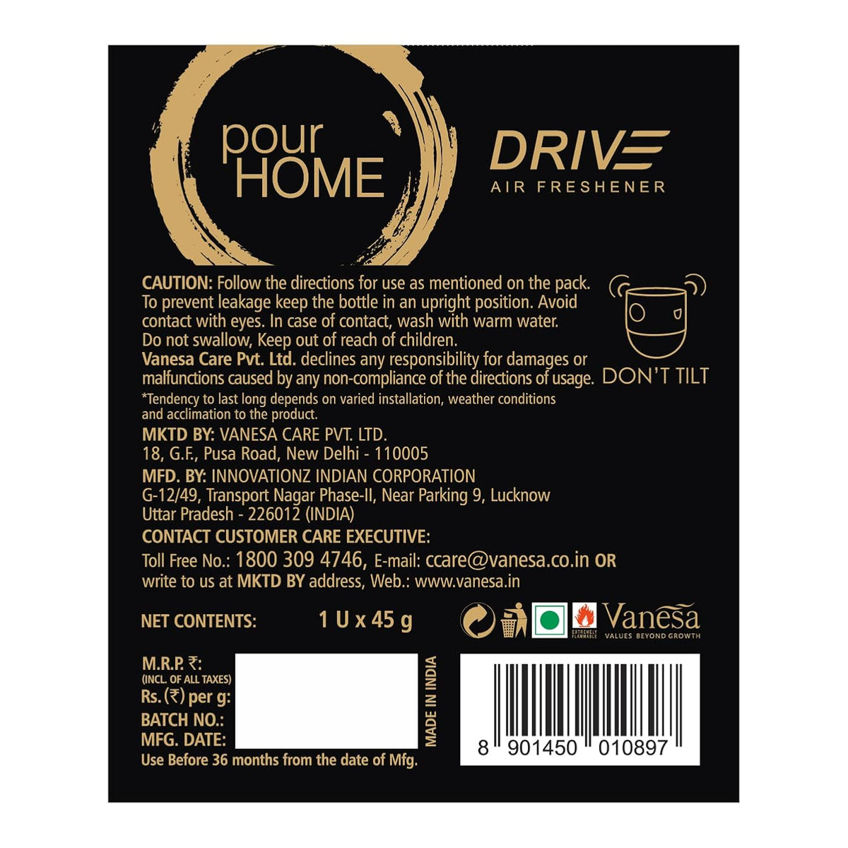 POUR HOME Drive - Fresh Flora Car Air Freshener Car Freshener - 45GM