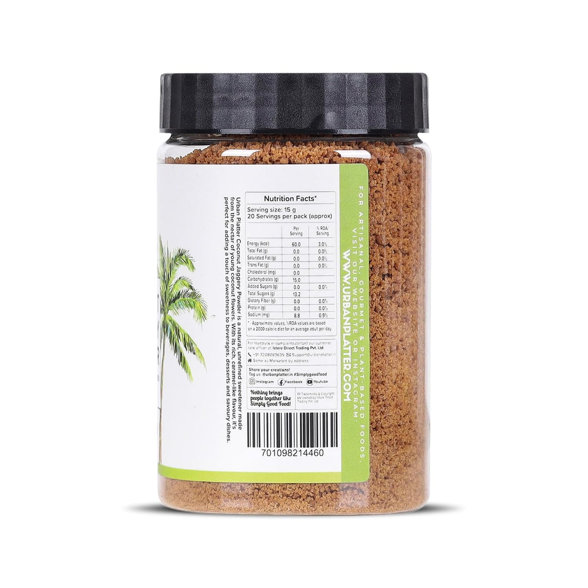 Urban Platter Coconut Sugar, 300g (Natural Sweetener, Low Glycemic Index, Refined Sugar Alternative)