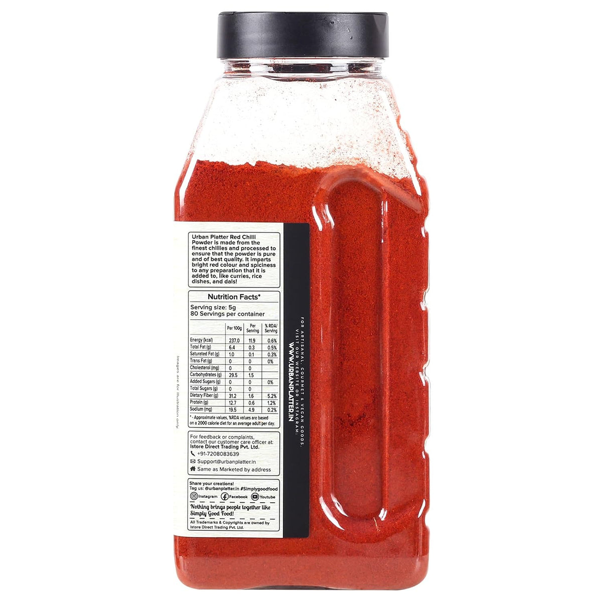Urban Platter Kashmiri Red Chilly Powder, 400 g