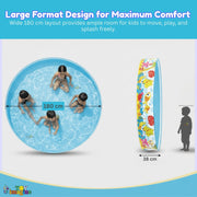 Toy Imagine 6 ft Kids Non Air Swimming Pool – Large Outdoor Snapset Pool for Kids | Foldable Portable Garden Water Pool | No Air Pump Required | Summer Pool for 1–10 Years