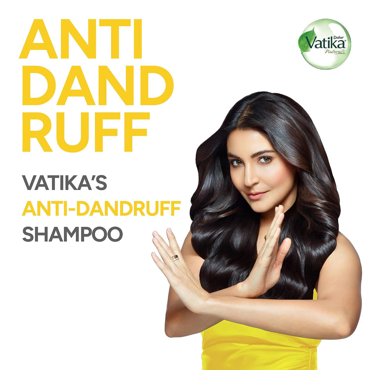 Dabur Vatika Lemon Anti-Dandruff Shampoo - 1 L | Reduces Dandruff from 1st Wash | Moisturises Scalp | Provides Gentle Cleansing, Conditioning & Nourishment to Hair