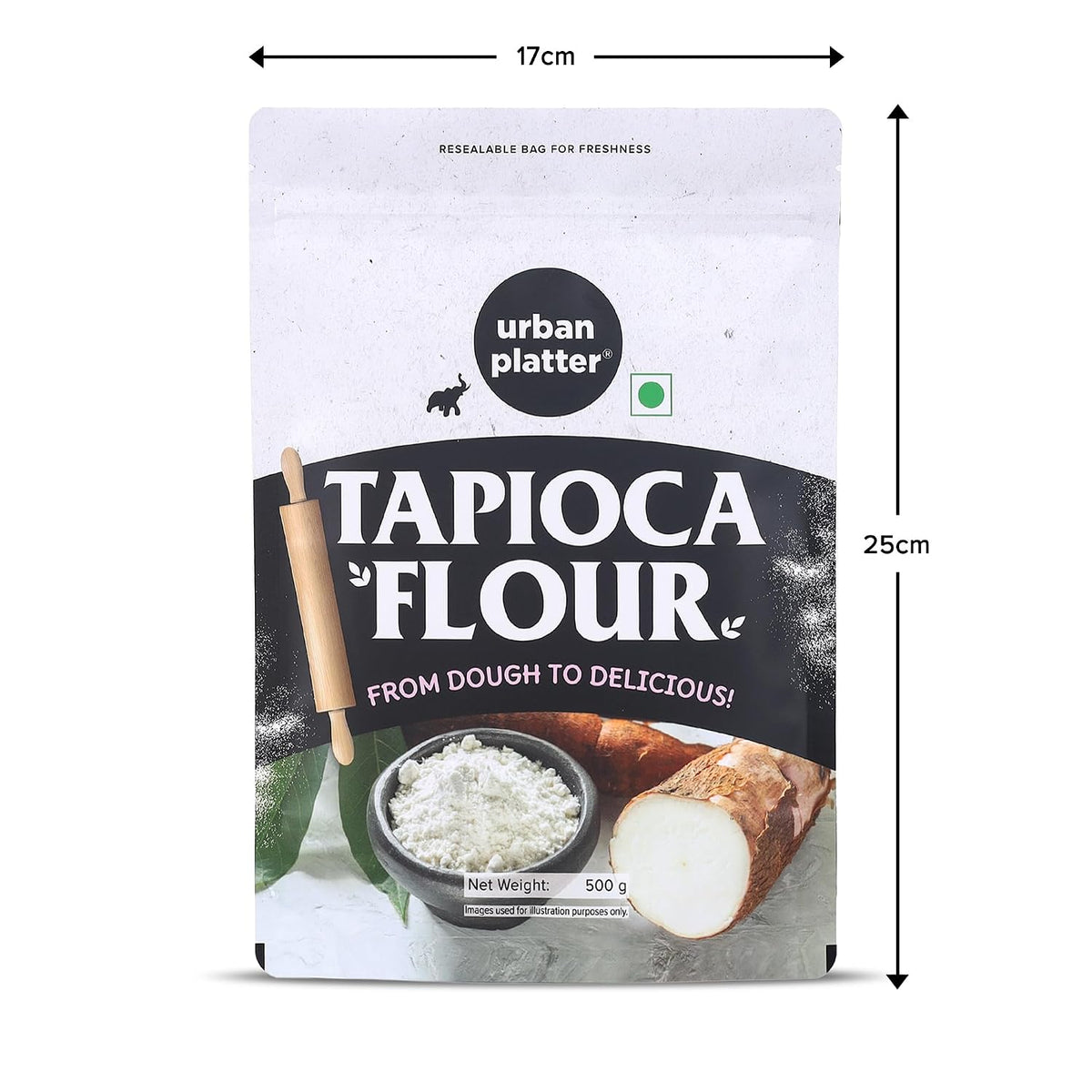 Urban Platter Tapioca Flour, 500g (Neutral Taste | Ideal for Baking, Thickening, and Crisp Batters | Pantry Essential)