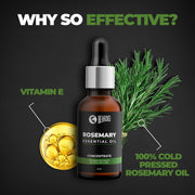 Beardo Rosemary Essential Oil | Hair Oil | Rosemary Essential Oil for Hair Growth | For Hair & Skin Nourishment | 100% Natural | Aroma Oil | Rosemary Oil 15 ml