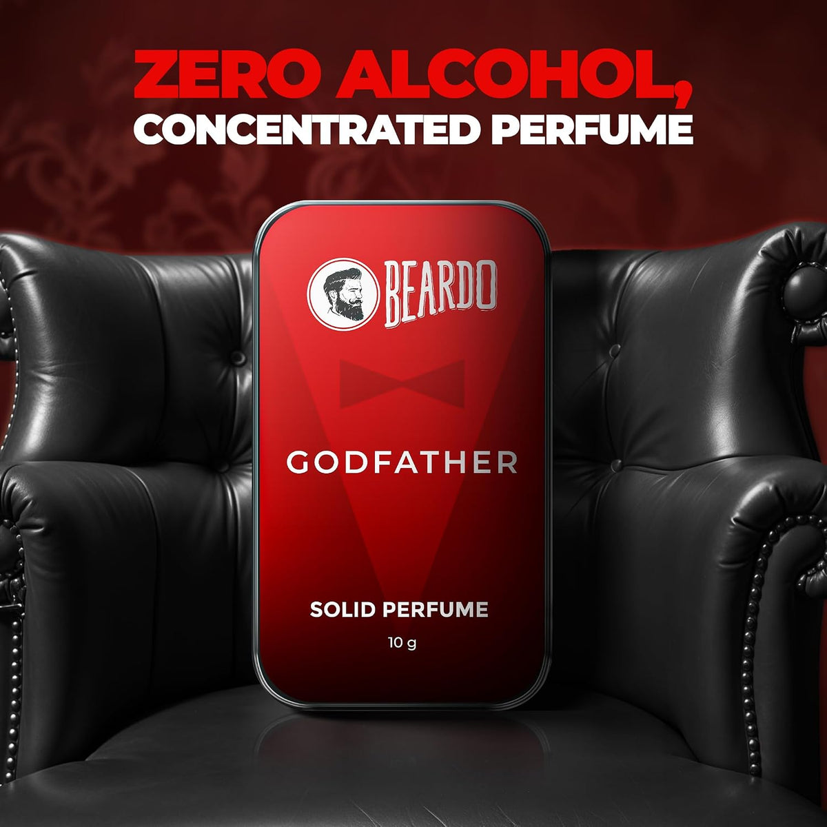 BEARDO Godfather Solid Perfume Wax For Men 10G | Strong & Lasting Fragrance | For Date Night | Gift For Friends | Gift for men | Gift For Husband | Gift for Men
