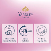 Yardley London English Rose Moisturising Hand & Body Lotion, 350ml+50ml