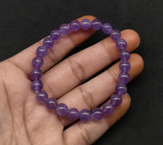 ASTRODIDI Stone Amethyst Healing Bracelet For Unisex-Adult (Purple_49.9 grams)