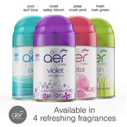 Godrej aer Matic Automatic Room Fresheners Refill Pack | Fresh Lush Green | 2000 Sprays Guaranteed | Lasts up to 60 days (210ml)