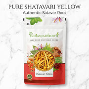 IndianJadiBooti Shatavari Yellow (Asparagus racemosus) | Natural Satavar Herb For Hormonal Balance & Reproductive Health | 100 Grams