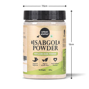 Urban Platter Isabgol Powder, 250g (Finely Milled Psyllium Husk, Rich in Dietary Fibre, Supports Digestive Health, Nature's Soluble Fibre)