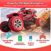 Toy Imagine RC Off Road Buggy Car for Kids with LED Lights, Red