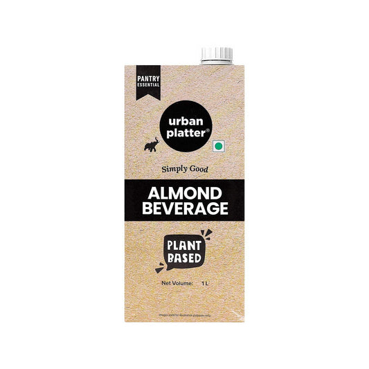 Urban Platter Almond Milk, 1 Litre, Pack of 2 (Unsweetened | Lactose-Free | Plant-Based Milk Alternative | Works Beautifully in Tea and Coffee)