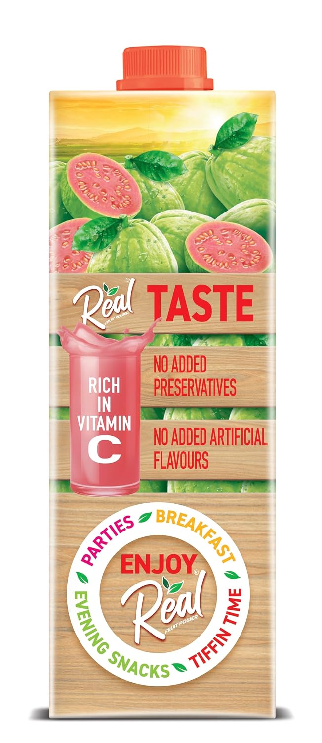 DABUR Real Pink Guava With No Added Preservatives And Artifical Colours -1 L