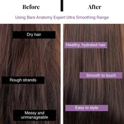 Bare Anatomy Ultra Smoothing Hair Mask & Serum Combo for Dry & Frizzy Hair | Carbohydrate Complex & Niacinamide | 250gm + 100ml