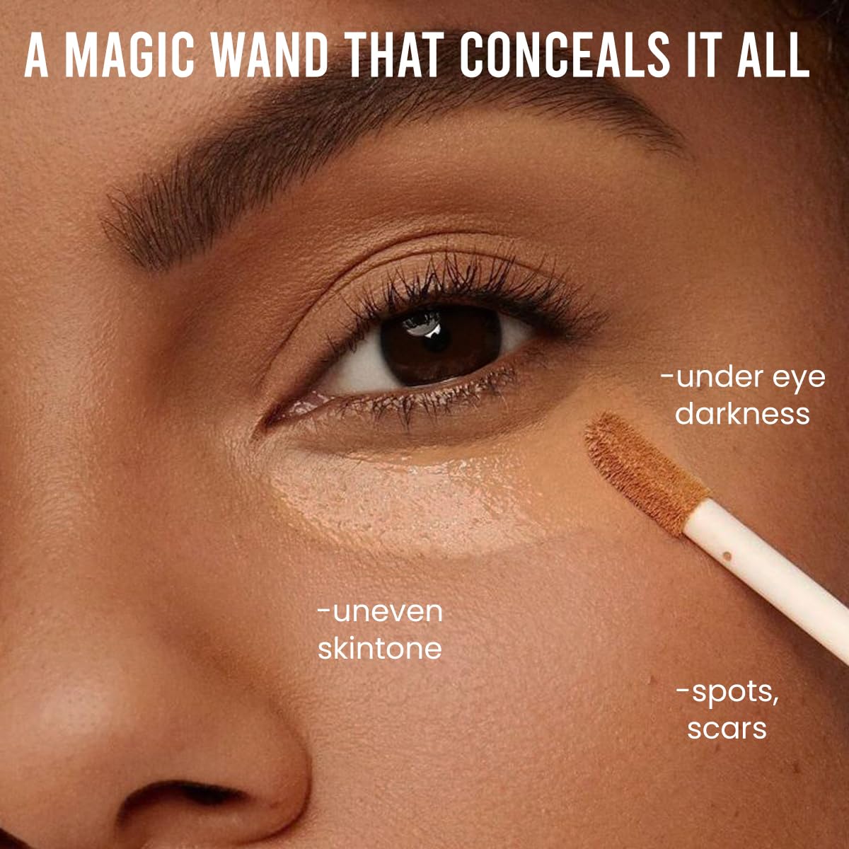 INSIGHT Mega Cover Concealer - LP-05 | Natural Matte Finish | Infused with Vitamin E, Green Tea | Long Lasting | Easily Blendable - 10g