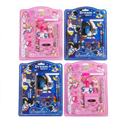 Toy Imagine Stationery for Kids Best Return Birthday Gift for Boys Girls Educational Learning Stationery kit Set for Kid (14 Pcs/Pack of 4) | Metal | Wooden