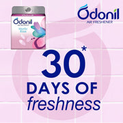Odonil Bathroom Air Freshner Blocks Mixed Fragrances - 192g (48g*4) | Mixed Fragrances: Jasmine, Lavender, Orchid, Rose| Long Lasting Fragrance | Lasts upto 30 days (Pack of 2)