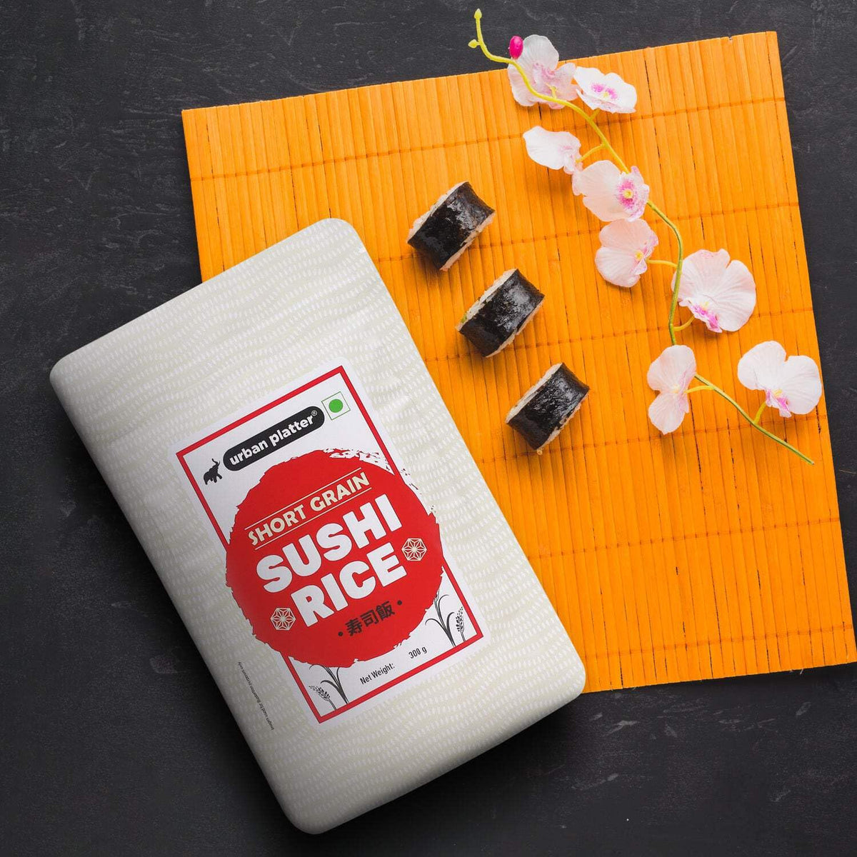 Urban Platter Short-Grain Sushi Rice, 1kg (Japanese-Style Sticky Rice | Chewy Bite | Asian Pantry Essential)