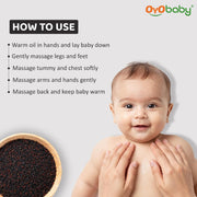 OYO BABY 100% Pure Cold-Pressed Mustard Oil for Baby - 200ml | Edible Food-Grade Sarson Oil | Enriched with Vitamins & Antioxidants | Baby Massage Oil | Baby Oil For Body Massage