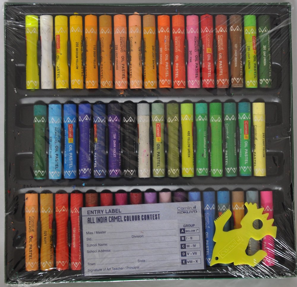 Camel Camlin Kokuyo Oil Pastel (50 Shades) Camlin Kokuyo Student Poster Color - 10ml Each, 14 Shades