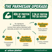 Urban Platter Keto-friendly Parmesan Cheese Seasoning, 100g (High-Protein, Umami-Rich Cheesy Sprinkle for Pasta, Popcorn & Salads)