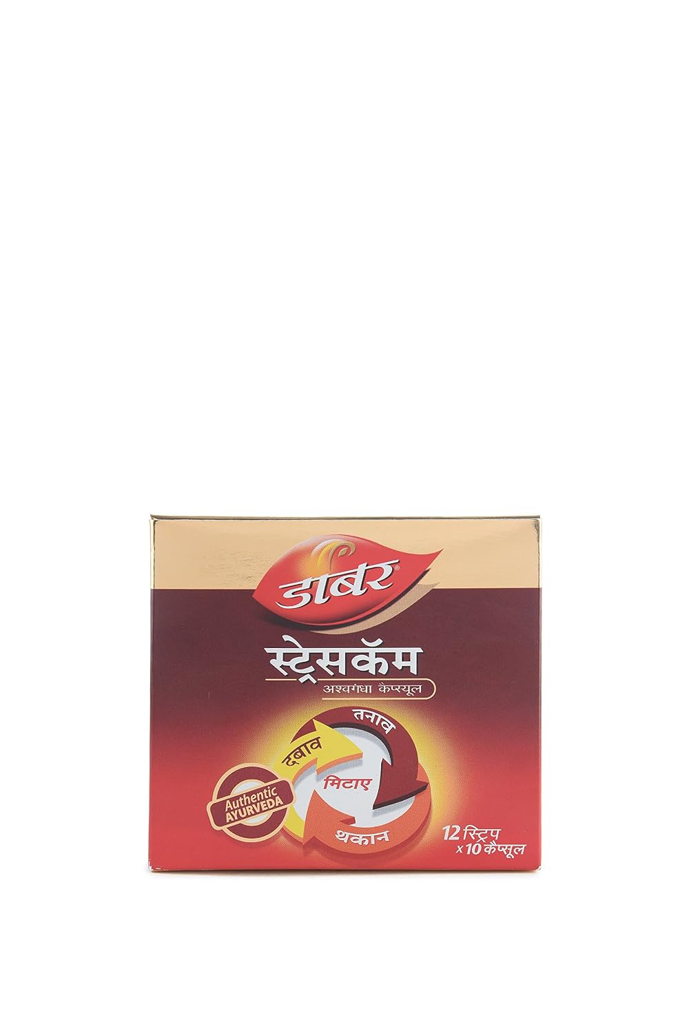 Dabur Stresscom Ashwagandha - 120 Caps (10 Caps X 12 Strips)