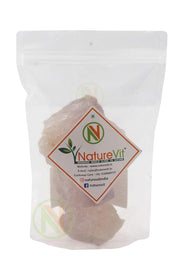 NatureVit Alum Stone 200 Gram | Natural Fitkari Crystal | for Aftershave, Skin Tightening, Water Purification & Deodorizing