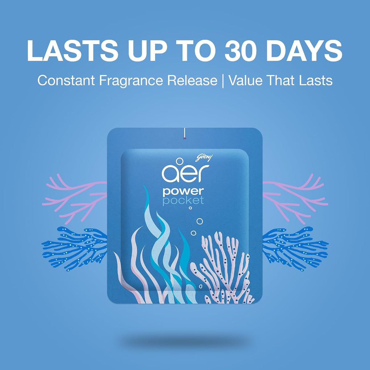 Godrej Aer Power Pocket Bathroom Fragrance - Sea Breeze