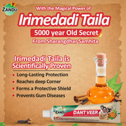 Zandu Dantveer, 400g, India’s 1st Ayurvedic toothpaste with Irimedadi oil | Scientifically proven formula |Fights 9 dental problems