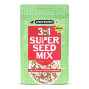Urban Platter Unroasted 3-in-1 Super Seed Mix, 250g (High Protein & Fiber | Pumpkin, Sunflower & Flax Seed Blend | Raw & Ready-to-Eat Superfood Snack)