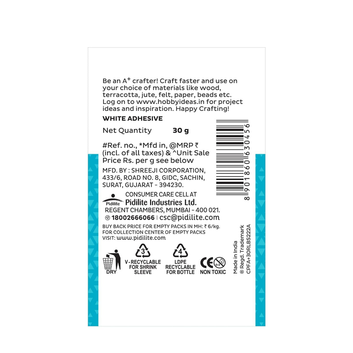 Pidilite Fevicol A+ Craft Glue for Events, Decorations & Craft Projects (30g)