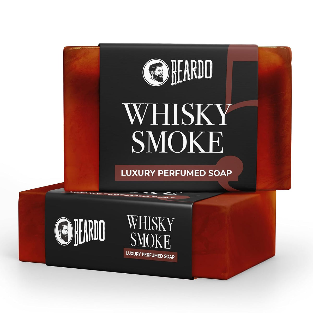Beardo Whisky Smoke Perfumed Luxury Soap for Men, 75g | Deep cleanses skin pores | Repairs broken skin and Reduce Hyperpigmentation | Refreshing Fragrance all day long