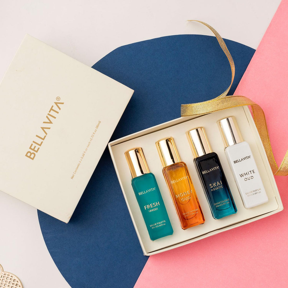 Bella Vita Luxury Eau De Parfum Spray Gift Set 4X20 Ml & Ceo Men Eau De Parfum Amber Perfume Spray 100 Ml