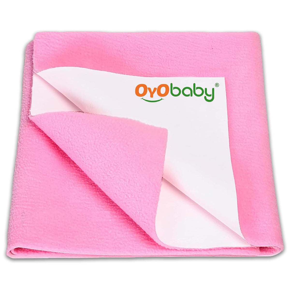 OYO BABY Ultimate Extra Large 200×140 cm Waterproof Bed Pad | Suitable for All Ages | Quick-Dry, Extra Absorbent Fleece | Breathable, Reusable Mattress Protector - Pink