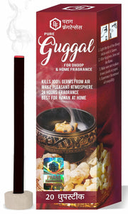 Parag Fragrances Guggal Dhoop Sticks Charcoal, Bamboo & Chemical Free/Long Lasting & Highly Spreading Fragrance for Pooja/Home Fragrance