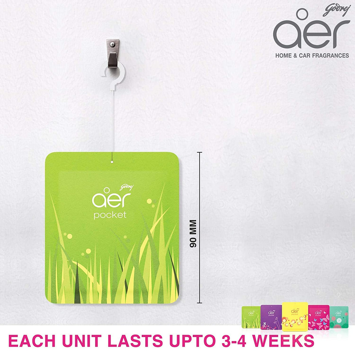 Godrej Aer Power Pocket Bathroom Fragrance - Floral Delight