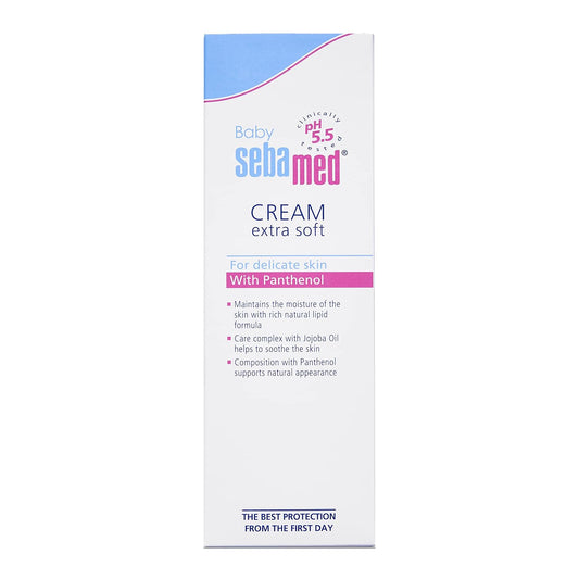Sebamed Baby Cream Extra Soft|pH 5.5|Ideal for Dry Skin|200 ml (Pack of 3)