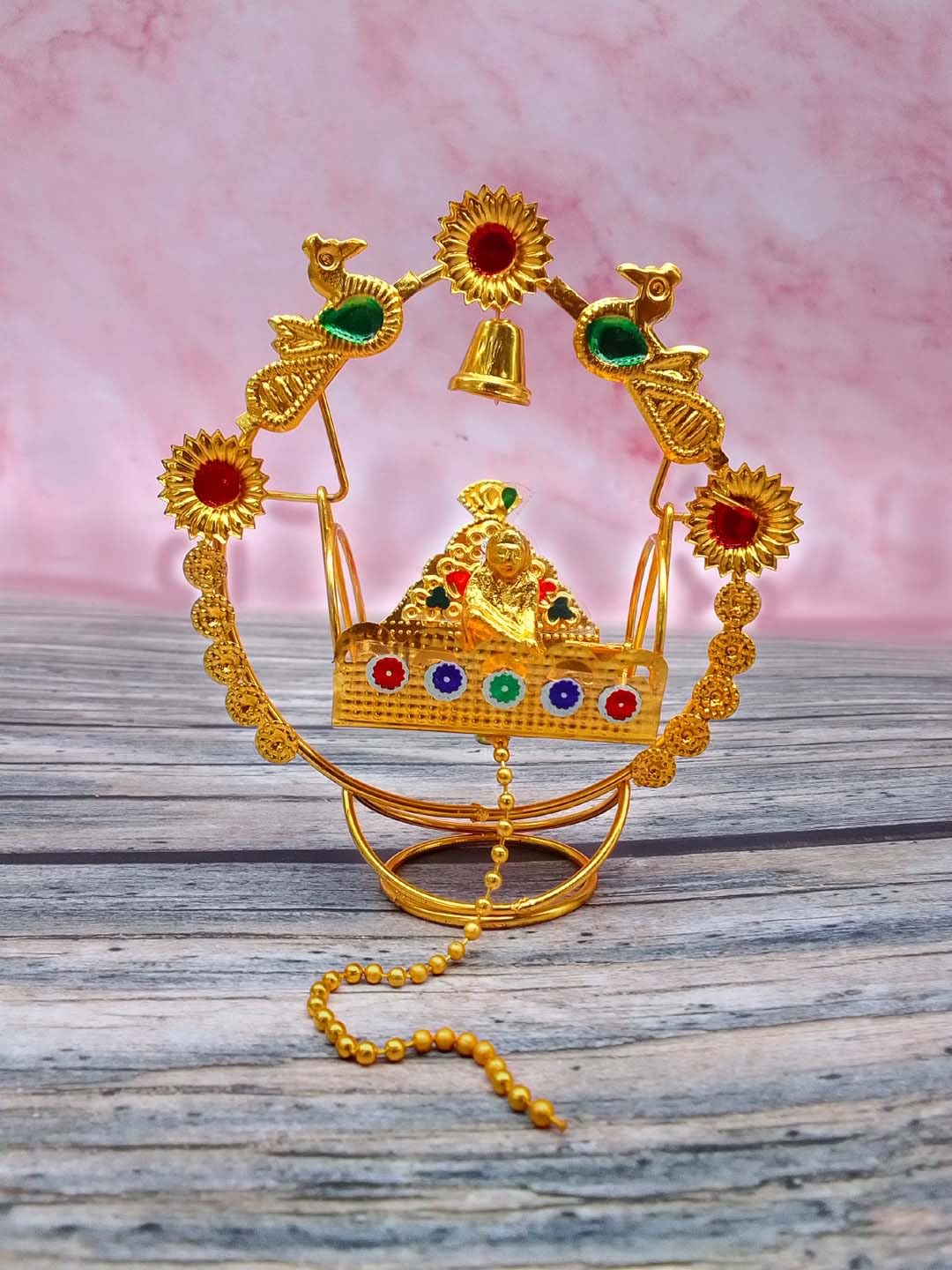 SHINDE EXPORTS Shirdi Sai Baba jhula for car Dashboard Home and Gifting